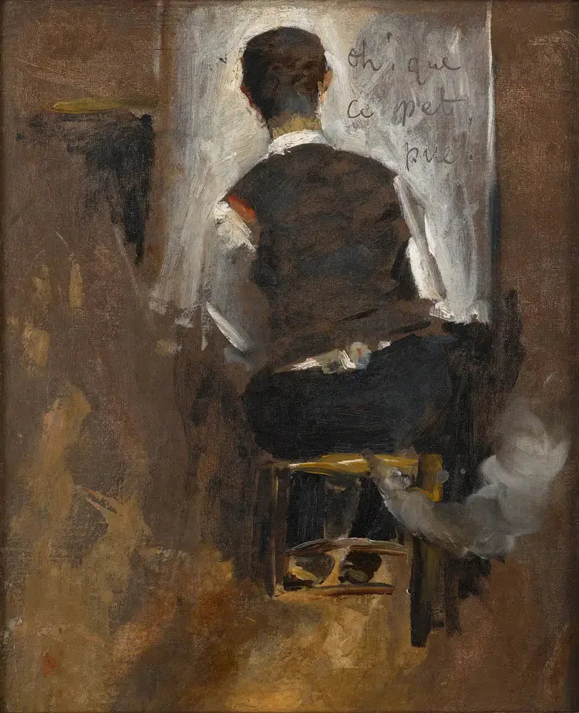 Selvportræt af to - Henri de Toulouse-Lautrec