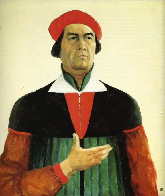 Selvportræt af Malévitch fra 1933 - Kazimir Malevich