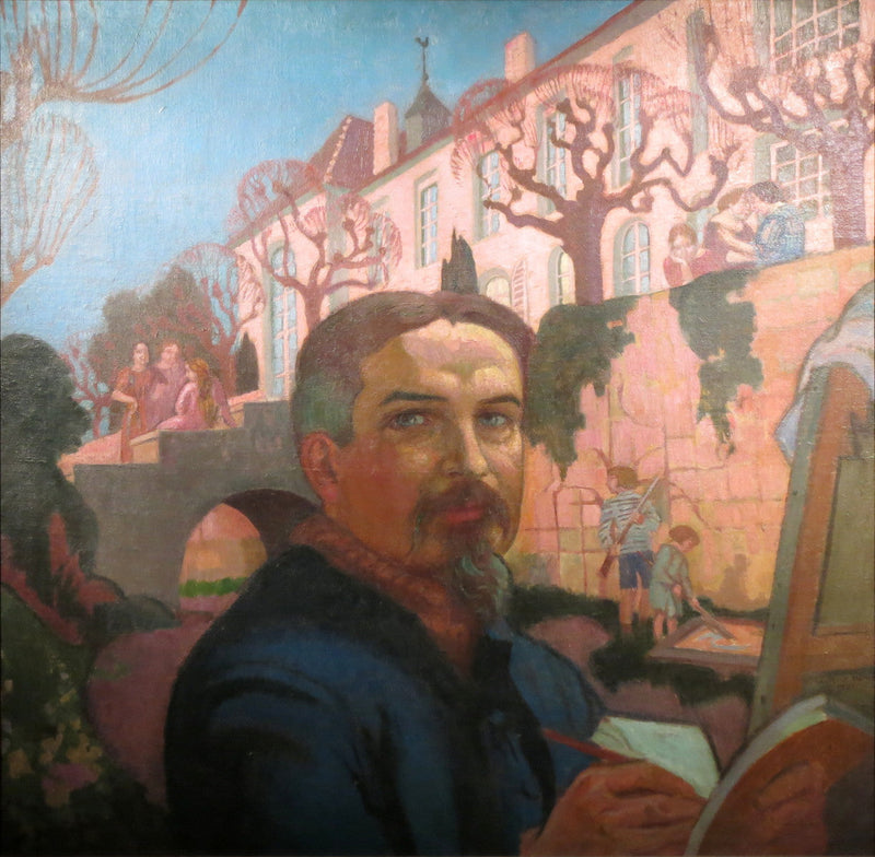 Selvportræt foran klosteret - Maurice Denis