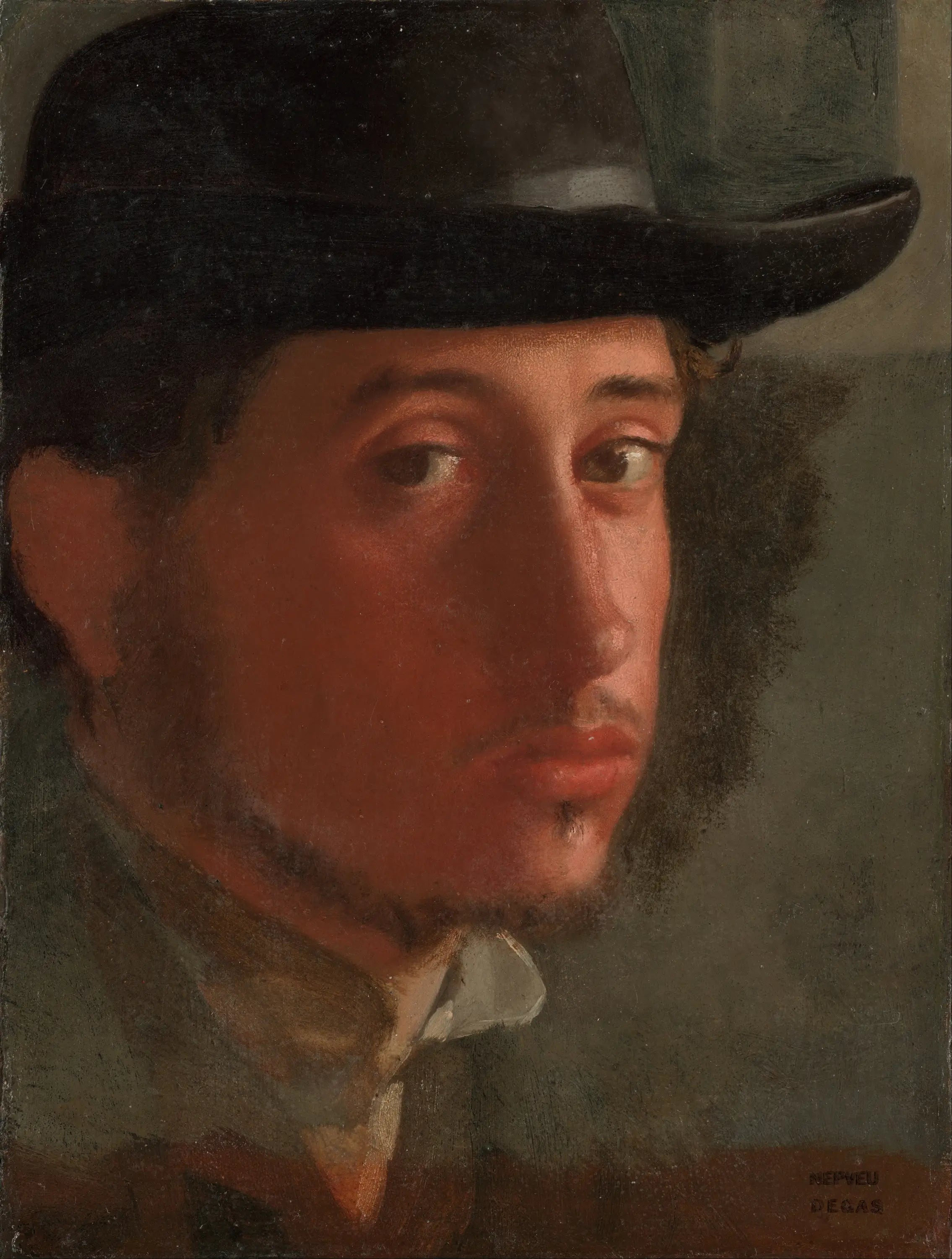 Autoportrait - Edgar Degas image 1 tableau peint à l’huile sur toile