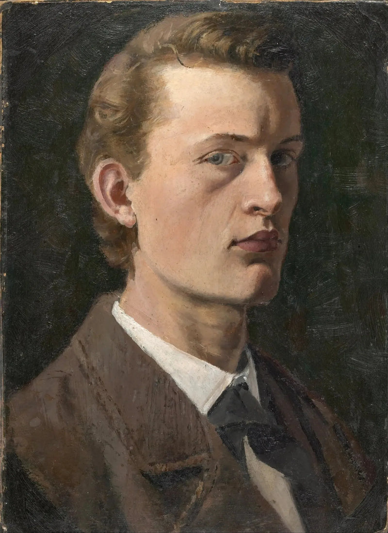 Selvportræt - Edvard Munch