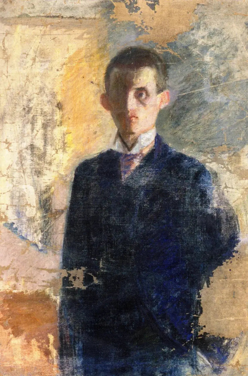 Selvportræt - Edvard Munch
