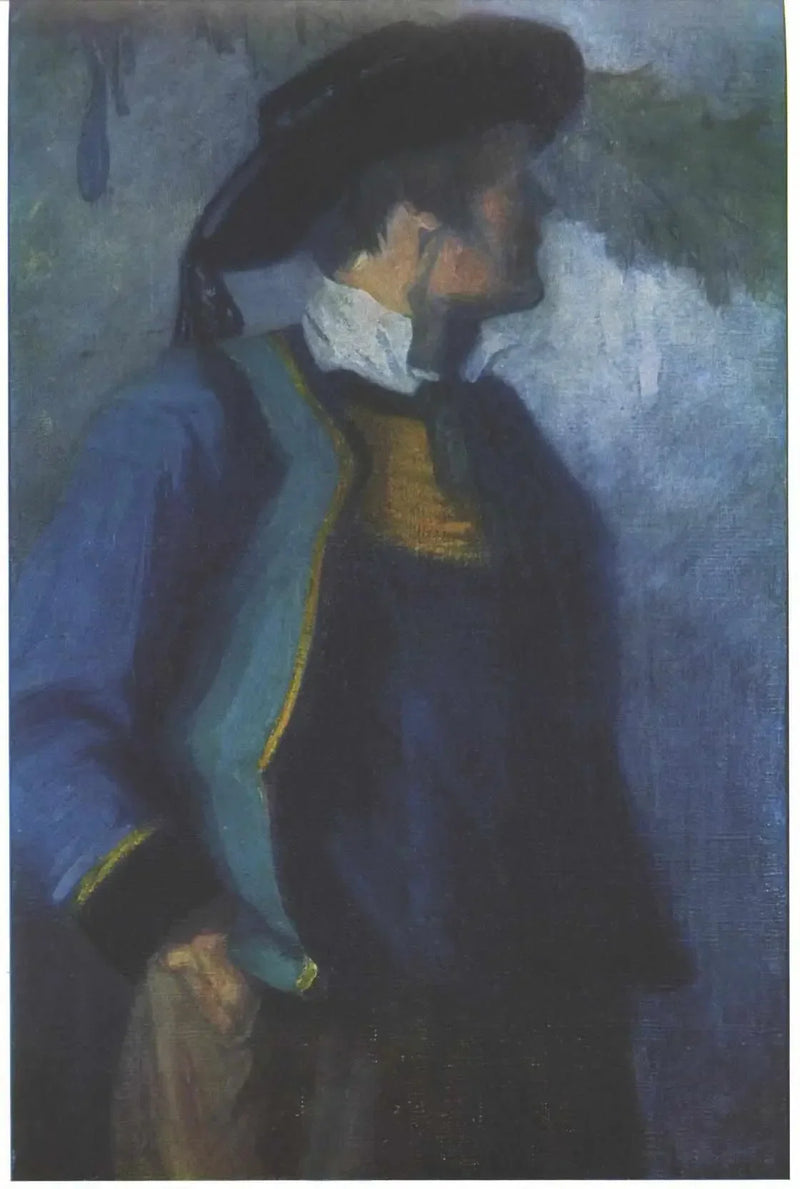 Selvportræt i bretonisk kostume - Franz Marc