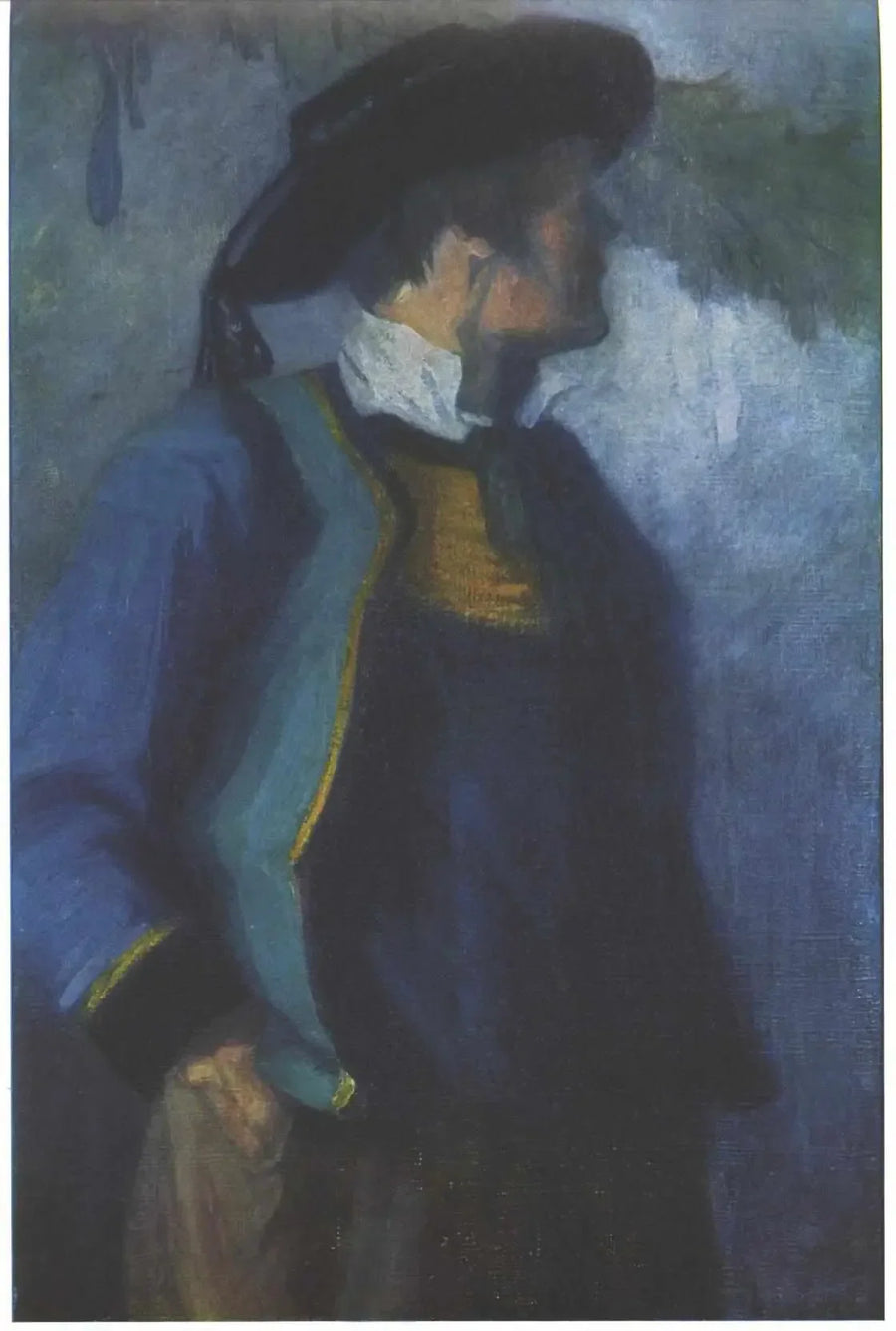 Selvportræt i bretonisk kostume - Franz Marc