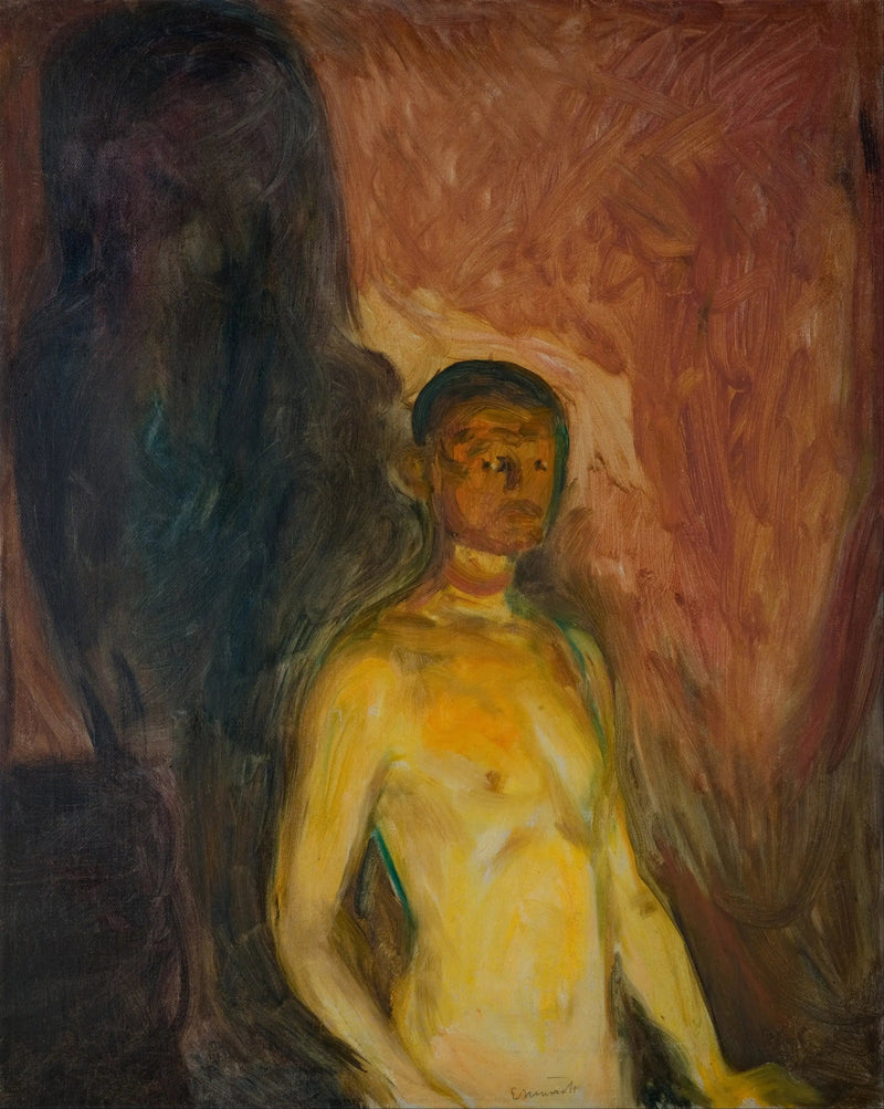 Selportræt i helvede - Edvard Munch