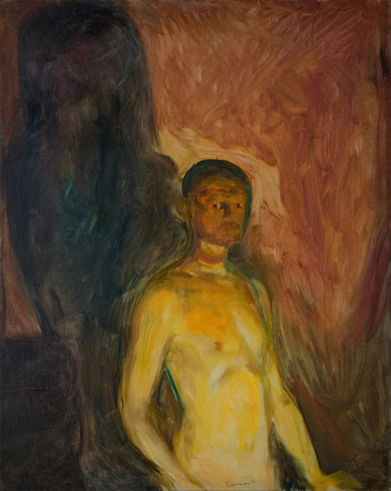 Selportræt i helvede - Edvard Munch