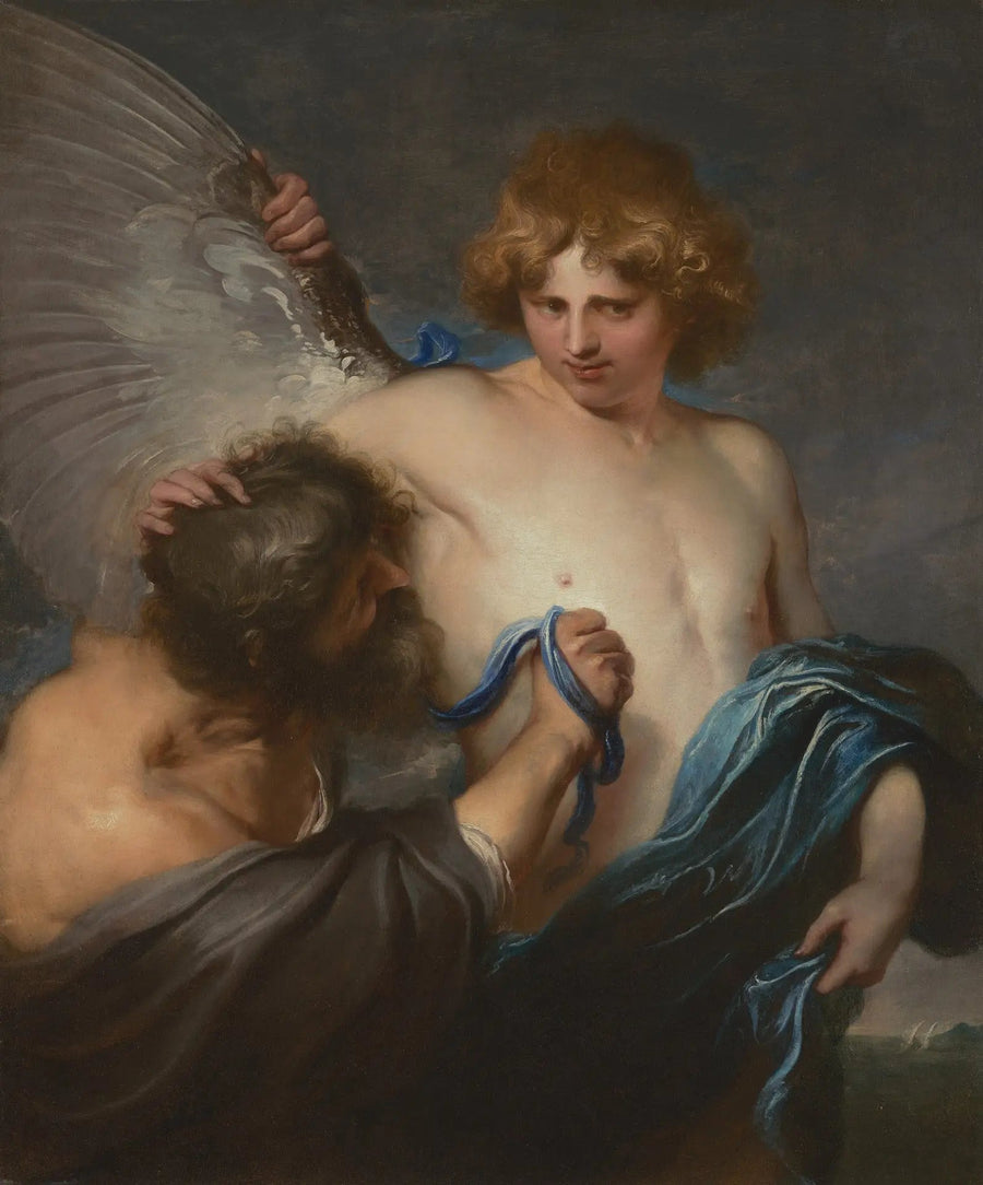 Selvportræt i Ikaros med Dedal - Antoine van Dyck