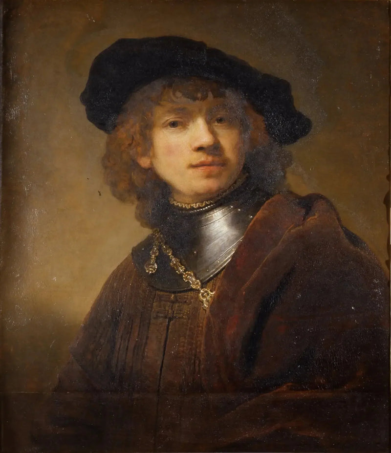 Selvportræt som ung mand - Rembrandt