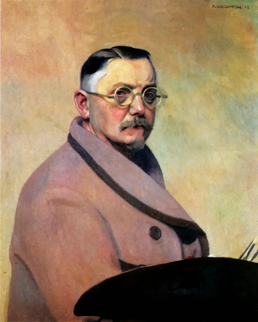 Selvportræt i morgenkåbe - Félix Vallotton