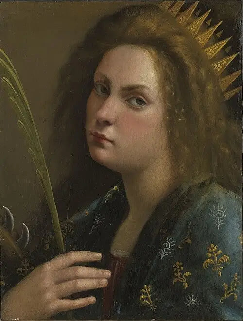 Selvportræt som Sankt Katharina af Alexandria - Artemisia Gentileschi