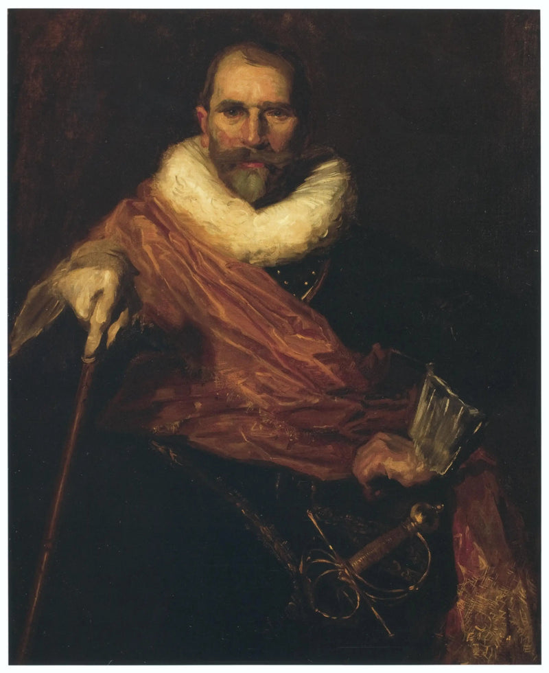 Selvportræt med påklædt Johan Claesz Loo af Frans Hals - William Merritt Chase