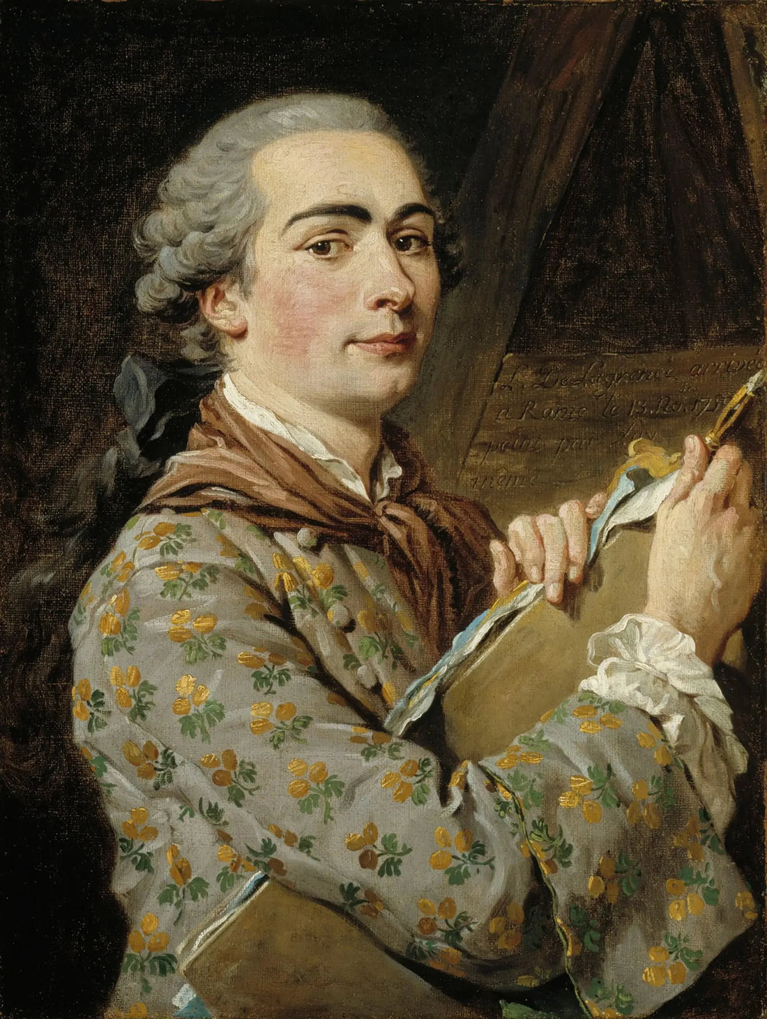 Selvportræt - Louis Jean François Lagrenée
