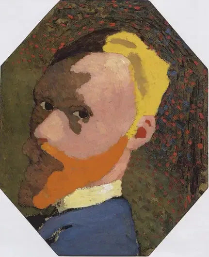 Selvportræt i ottagon - Édouard Vuillard