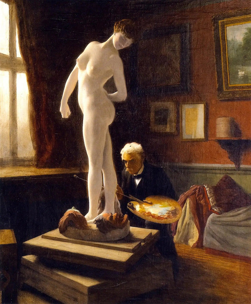 Selvportræt maler La Joueuse de boules - Jean-Léon Gérôme
