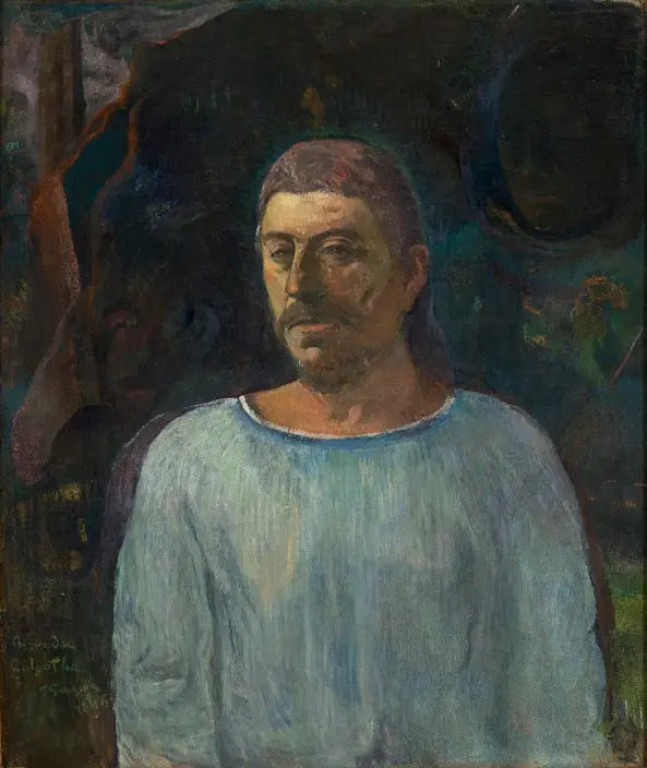 Selvportræt nær Golgatha - Paul Gauguin