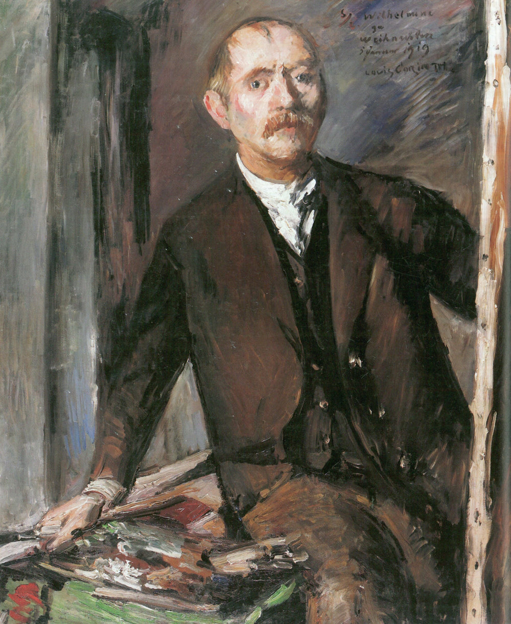Autoportrait sur chevalet - Lovis Corinth image 1 copie peinte à la main à l’huile