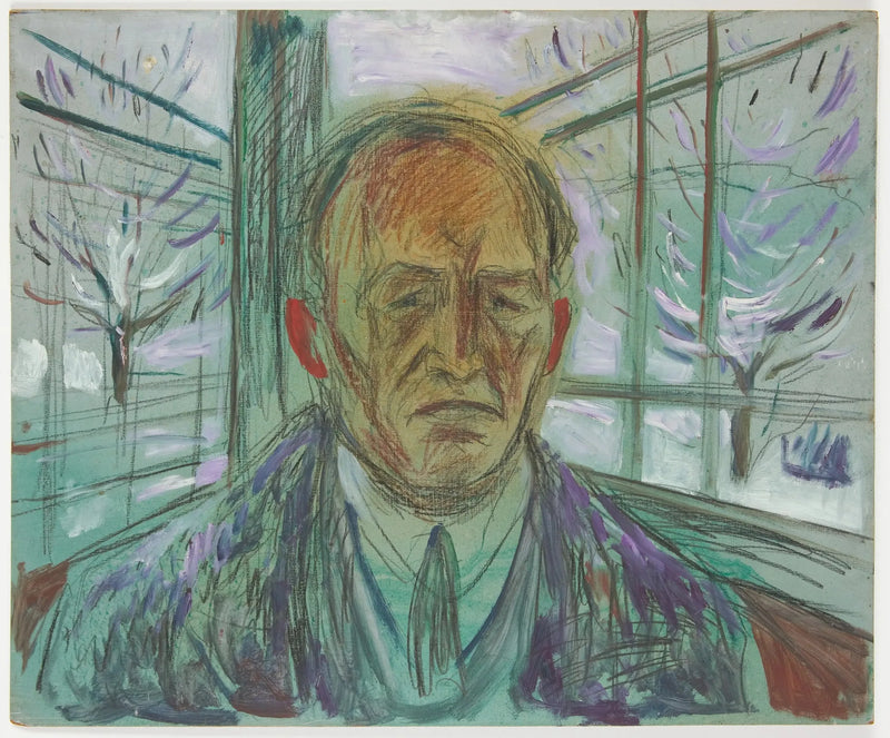 Selvportræt på verandaen - Edvard Munch