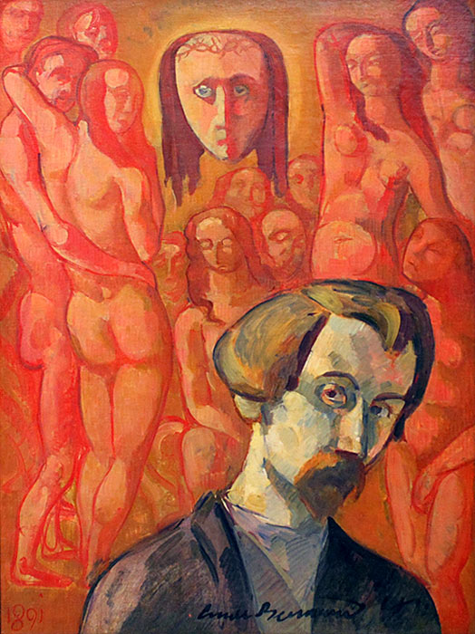Symbolsk selvportræt - Émile Bernard