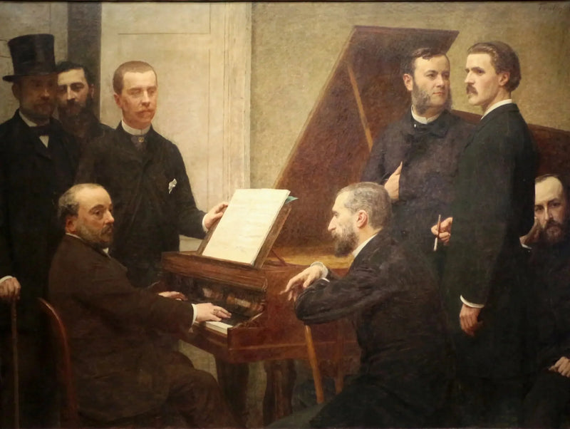 Rundt om klaveret - Henri Fantin-Latour