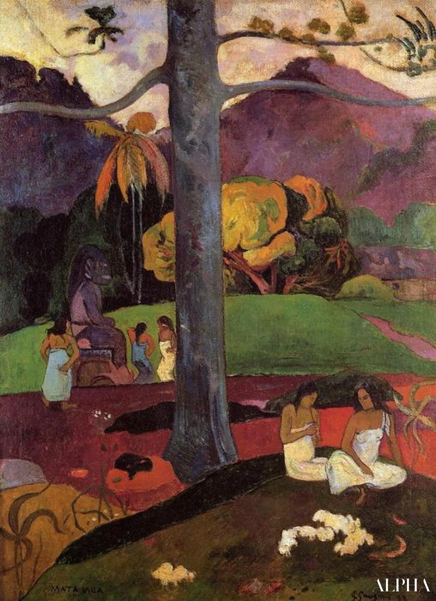 Autrefois - Paul Gauguin - Reproductions de tableaux et peintures haut de gamme