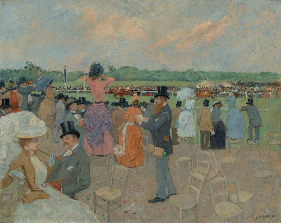 Til Longchamp-løbene - Jean-Louis Forain