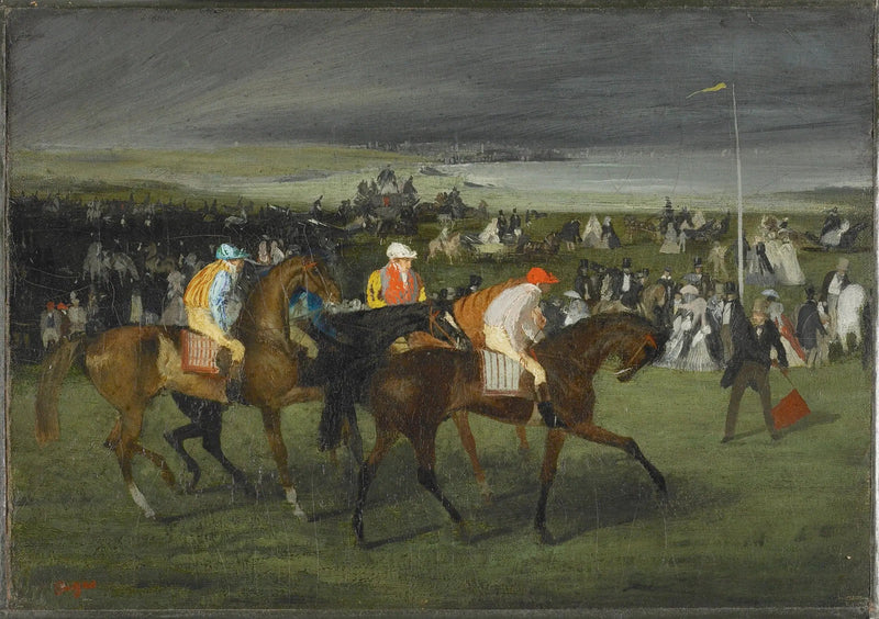 Ved løbene, starten - Edgar Degas