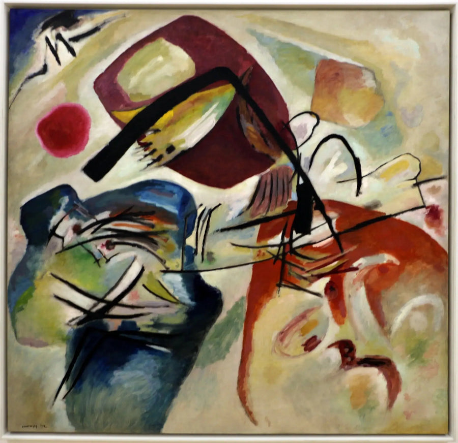 Med den sorte bue - Vassily Kandinsky