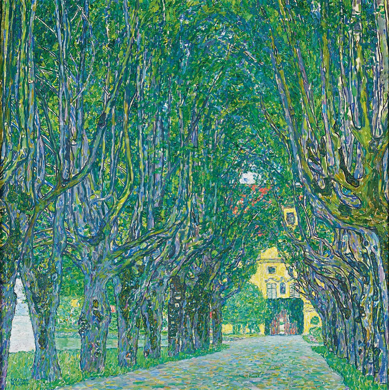 Avenue i parken ved Schloss Kammer - Gustav Klimt