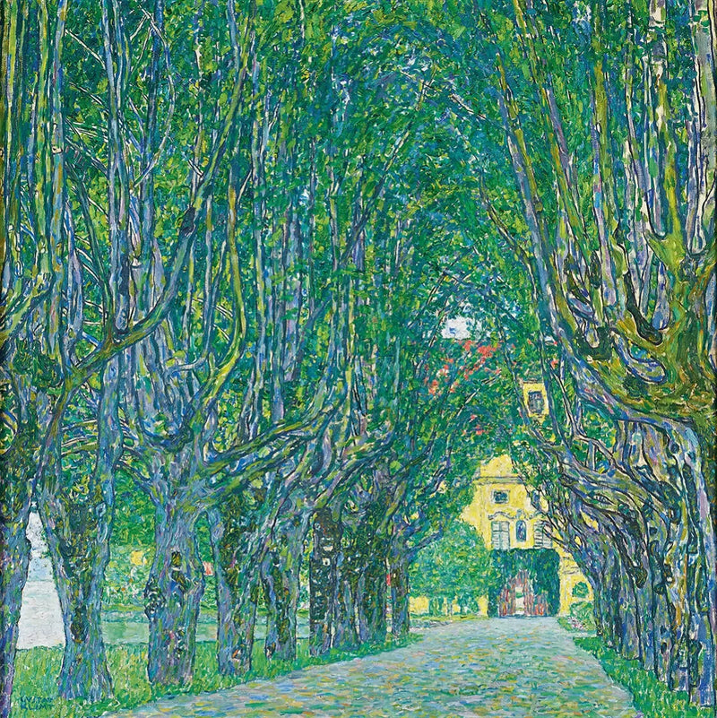 Avenue i parken ved Schloss Kammer - Gustav Klimt
