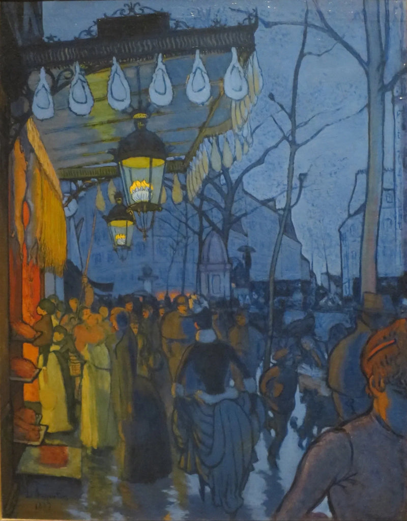 Clichy Allé, fem timer om aftenen - Louis Anquetin