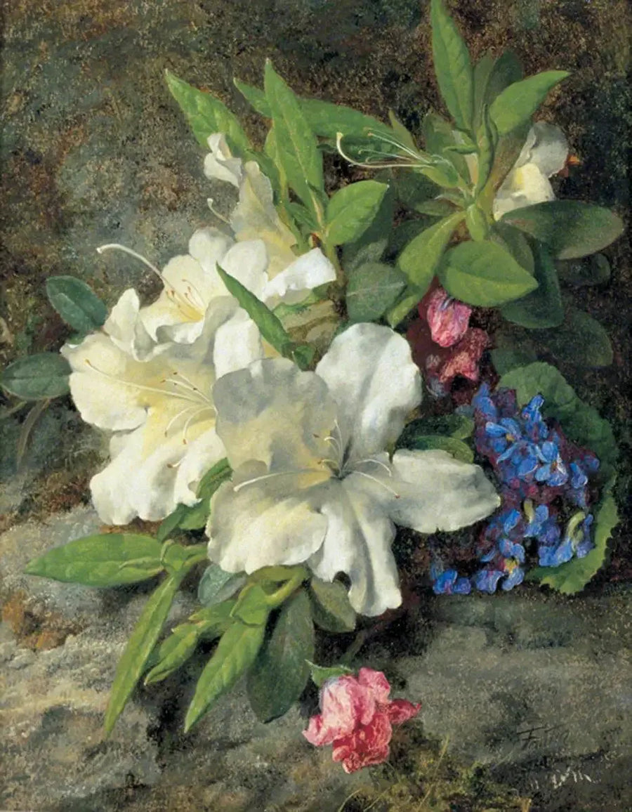 Hvide azaleaer - Henri Fantin-Latour
