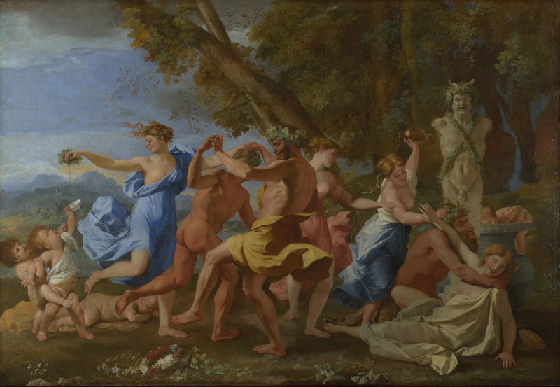 Bacchanale foran et term - Nicolas Poussin