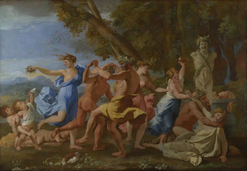Bacchanale foran et term - Nicolas Poussin