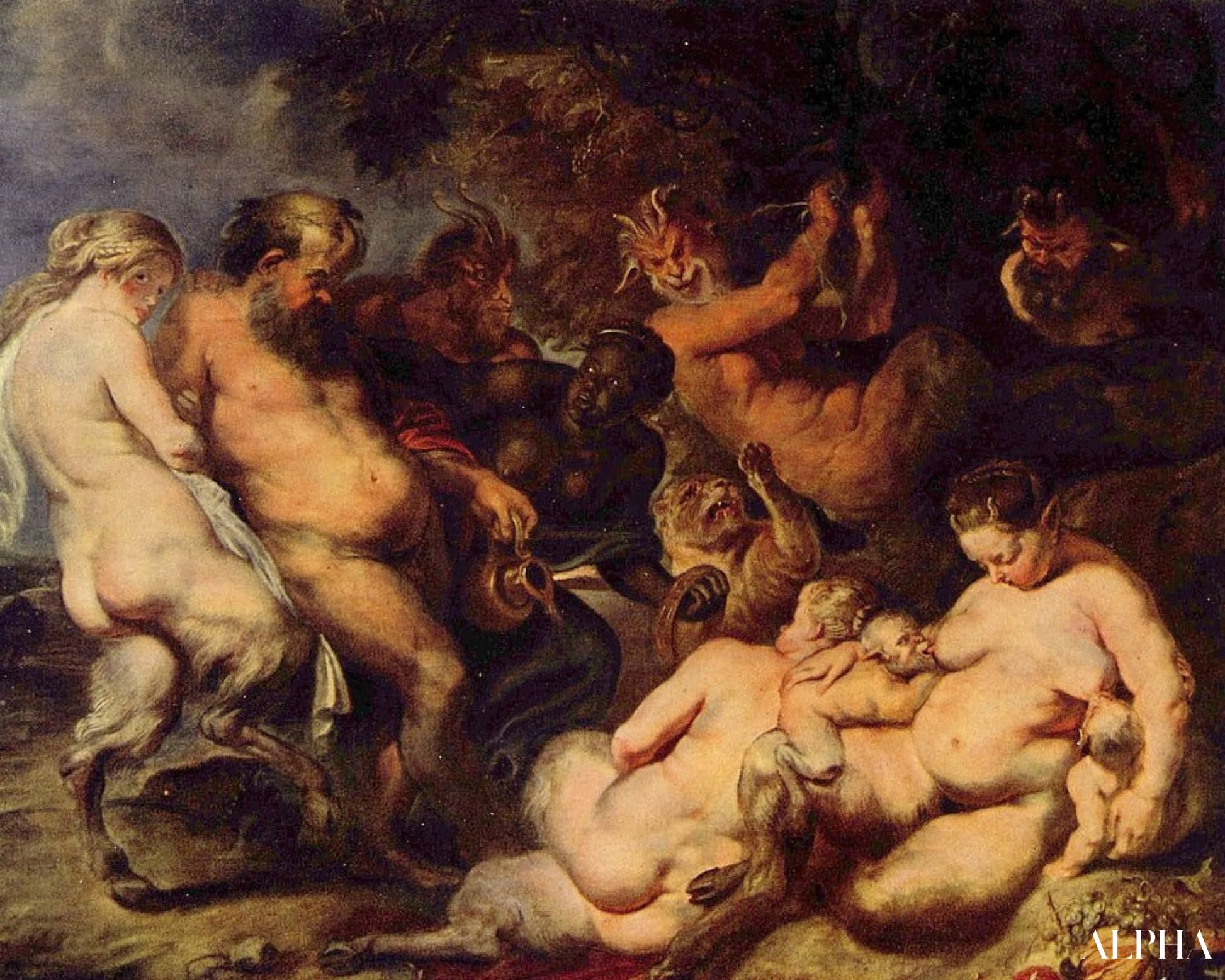 Bacchanalia - Peter Paul Rubens - Reproduktioner af malerier og højkvalitets malerier