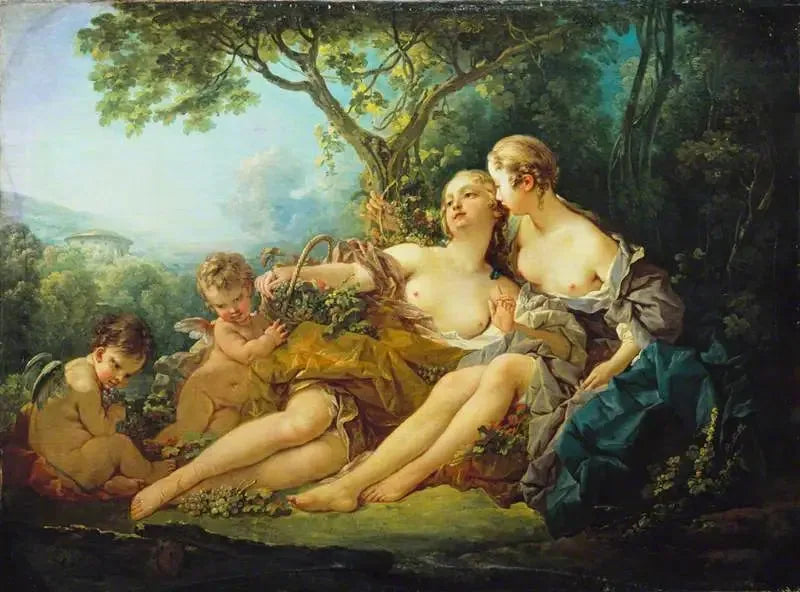 Bacchus og Érigone - François Boucher