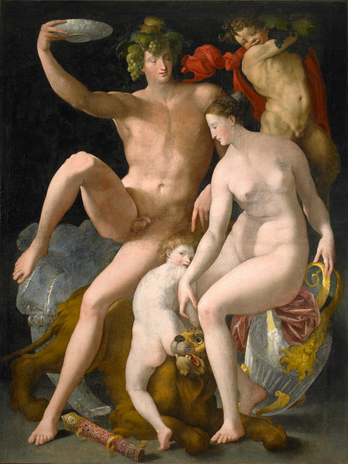 Bacchus, Venus og Kærlighed - Rosso Fiorentino