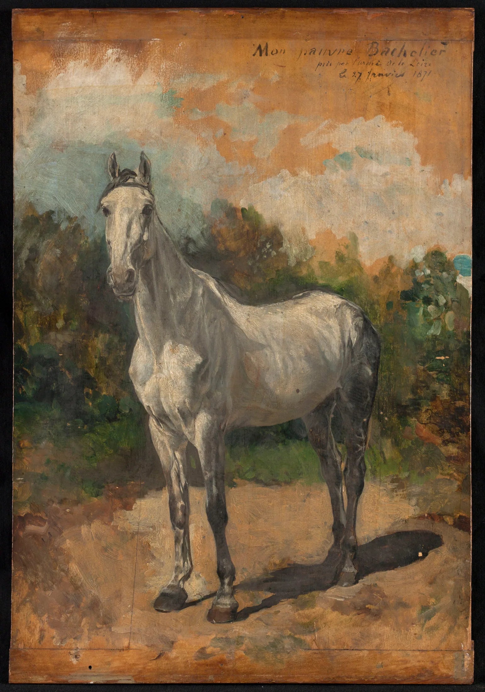 Bachelier, cheval de l'artiste - Ernest Meissonier image 1 reproduction réalisée par Alpha Reproduction
