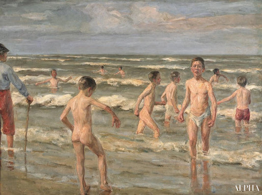 Baignade des garçons - Max Liebermann - Reproductions de tableaux et peintures haut de gamme