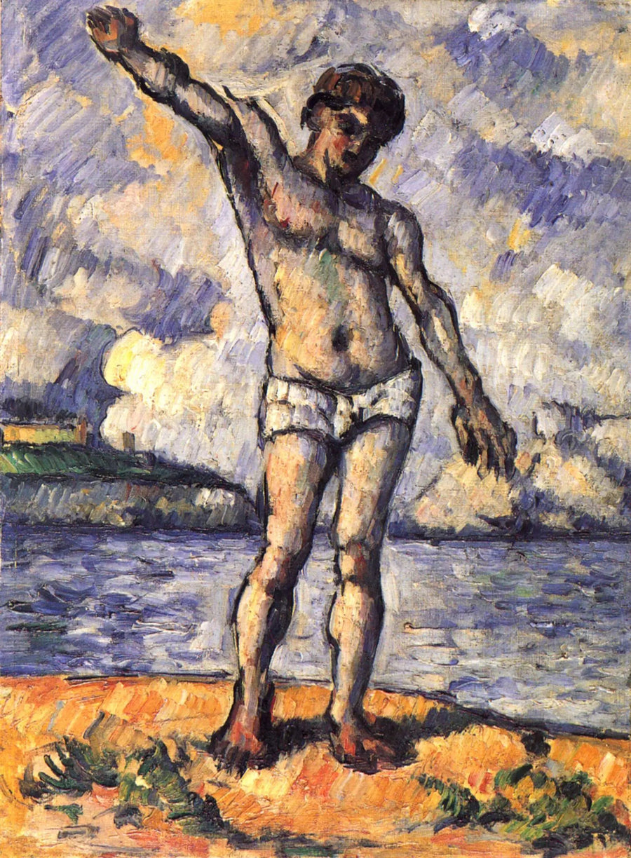 Badende med udstrakte arme - Paul Cézanne