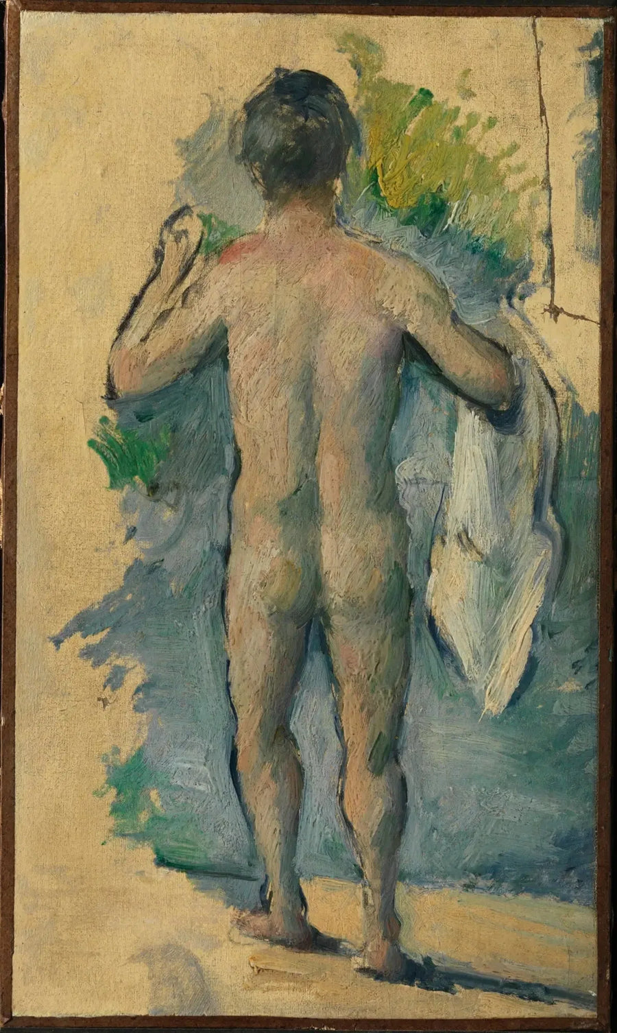 Stående bader, set bagfra - Paul Cézanne