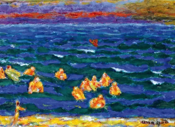 Badende ved dagens slutning - Pierre Bonnard
