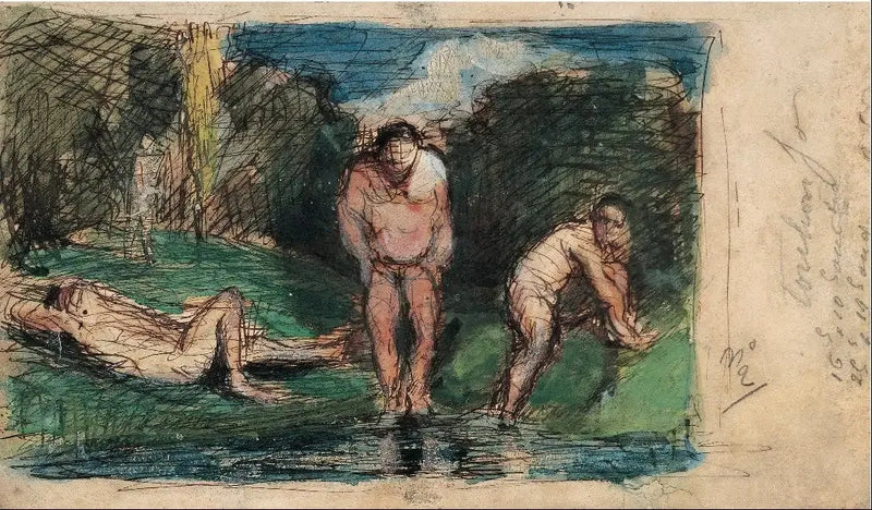 Badende i hvile - Paul Cézanne