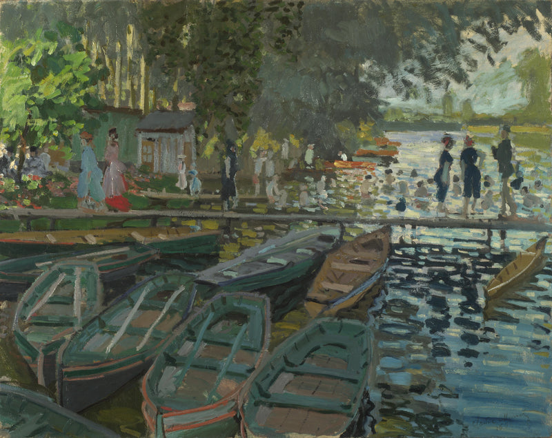 Badegæster i La Grenouillère W135 - Claude Monet