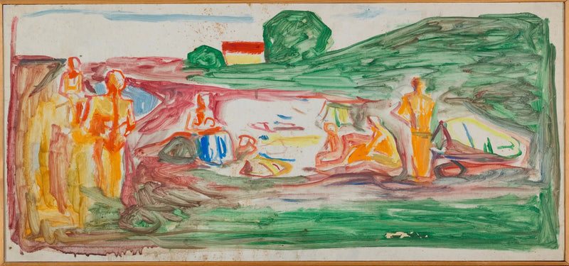 Badende på stranden - Edvard Munch
