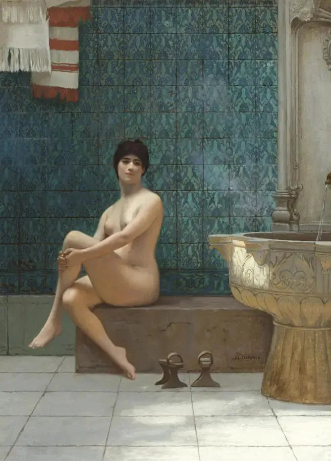 Svømmerinde ved Brousse-poolen - Jean-Léon Gérôme
