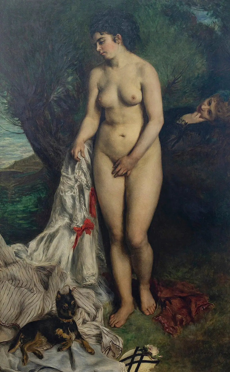 Badende med en grif eller Lise ved Seinen - Pierre-Auguste Renoir
