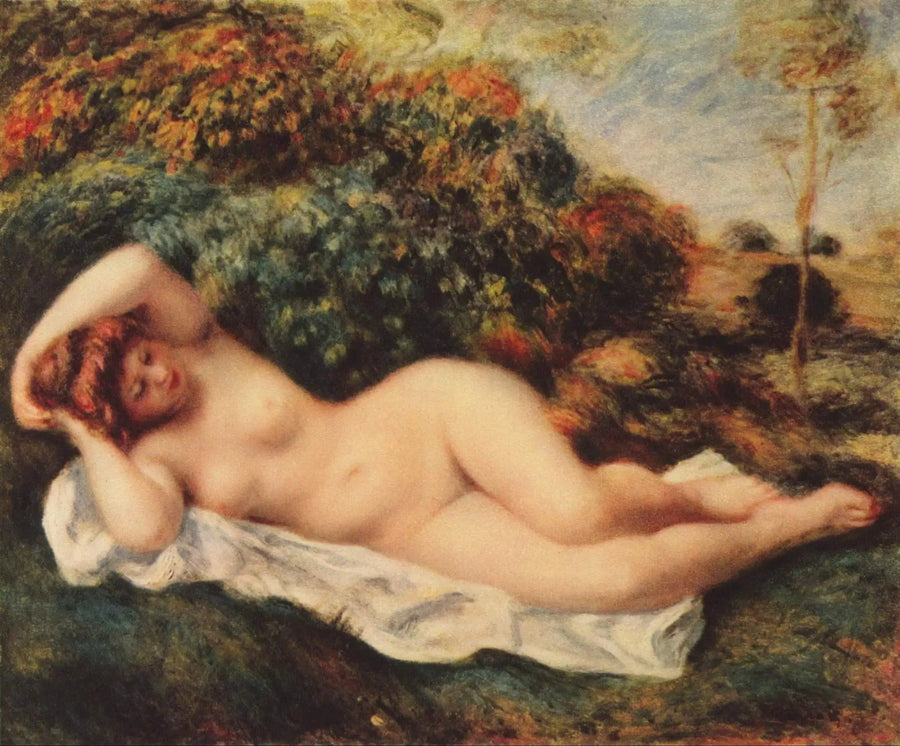 Liggede badende - Pierre-Auguste Renoir