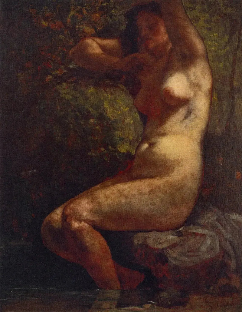 Baderinde - Gustave Courbet