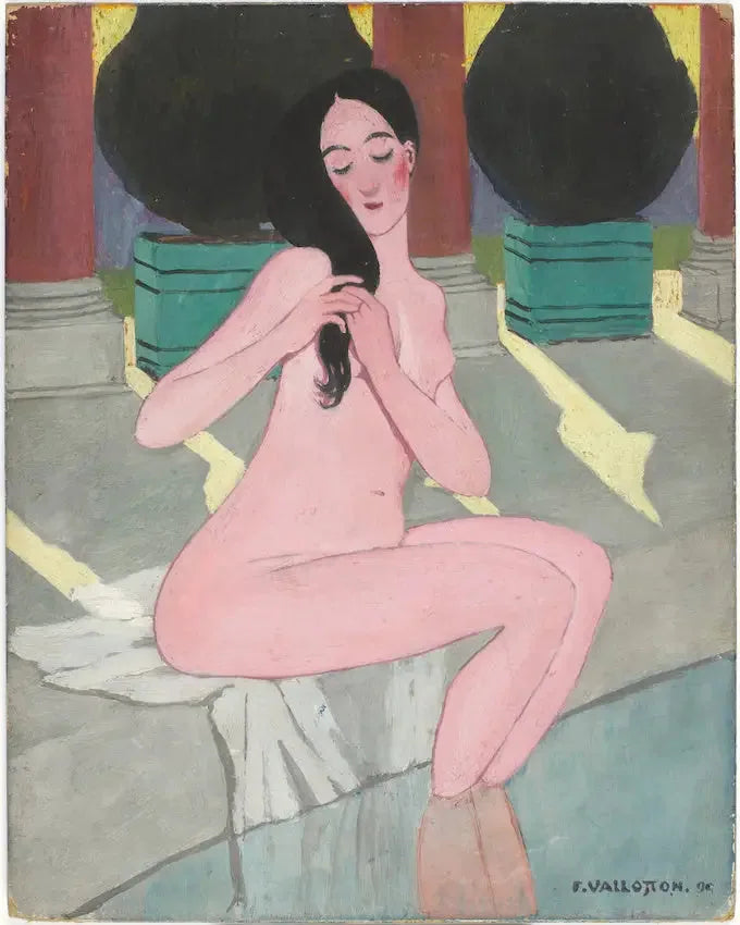 Baderinde rosa - Félix Vallotton
