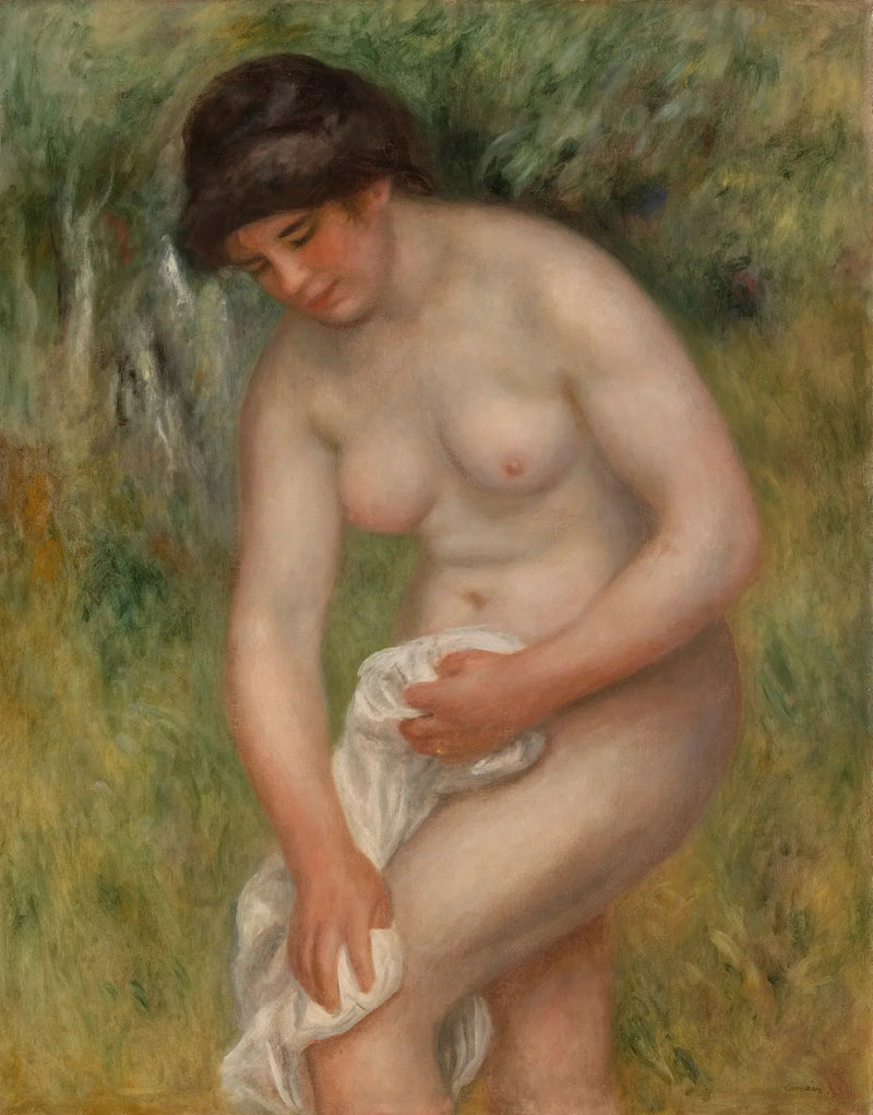 Badende kvinde der tørrer sig (Badende kvinde der tørrer sig) - Pierre-Auguste Renoir